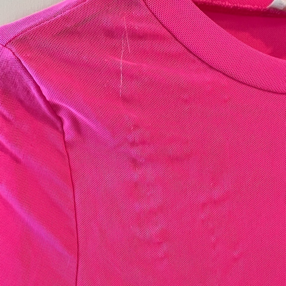 Hot & Delicious Pink Mesh Crop Top - Picture 4 of 15